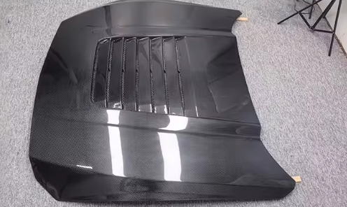 2024+ Mustang Carbon Fiber Hood Vented