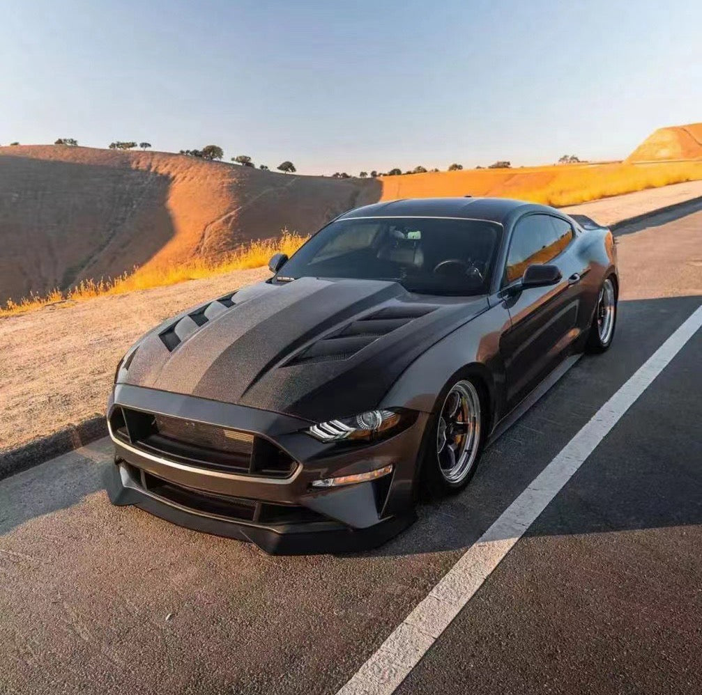 2018-2023 Mustang Carbon Fiber Cowl Hood