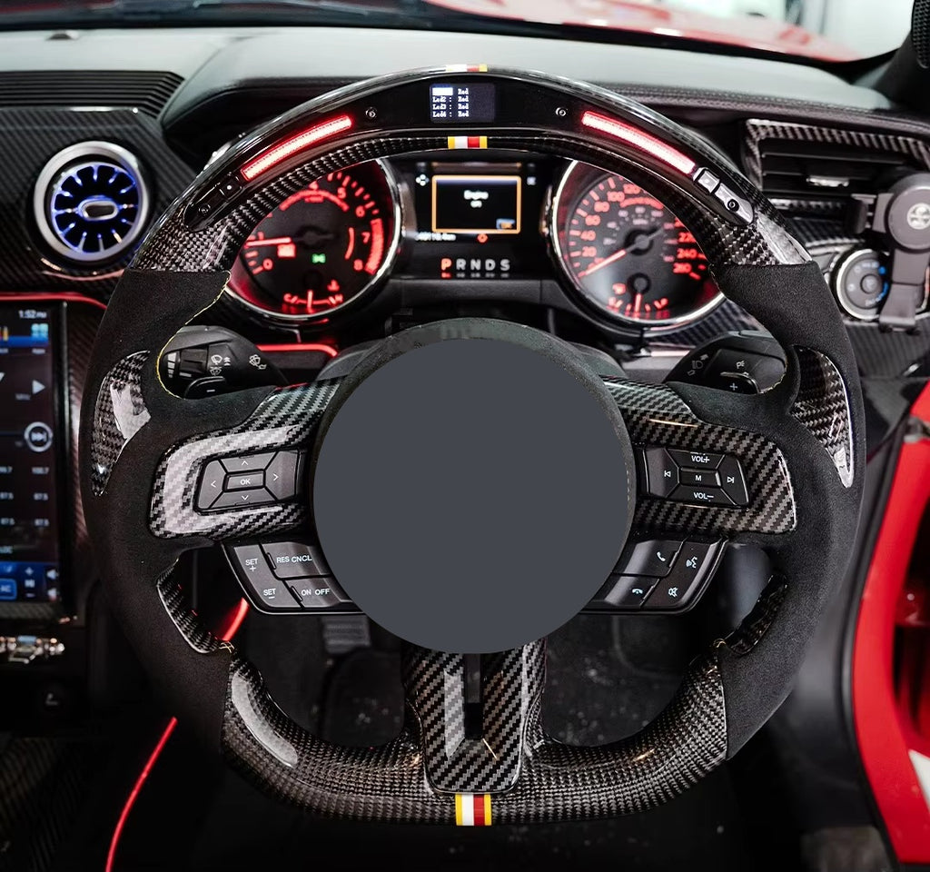 Mustang LED Carbon Fiber Steering Wheels