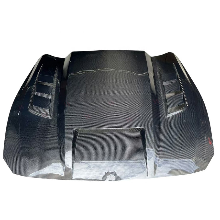2024+ Mustang Carbon Fiber Hood Vented